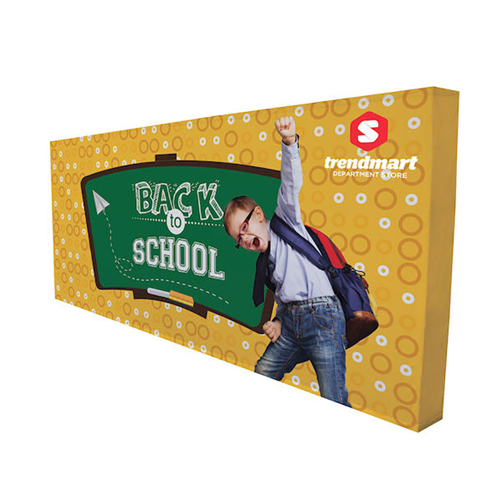 20’ Straight Splash Floor Display Wrap