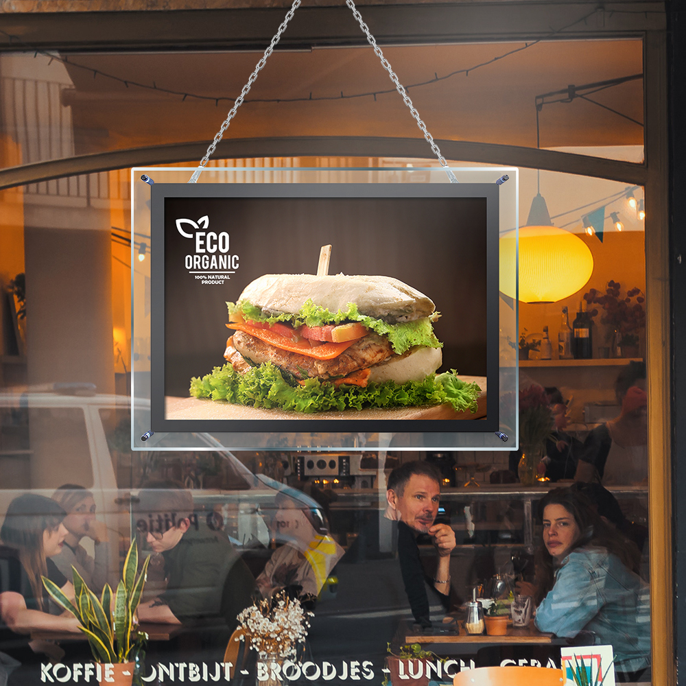 Lighted backlit Display