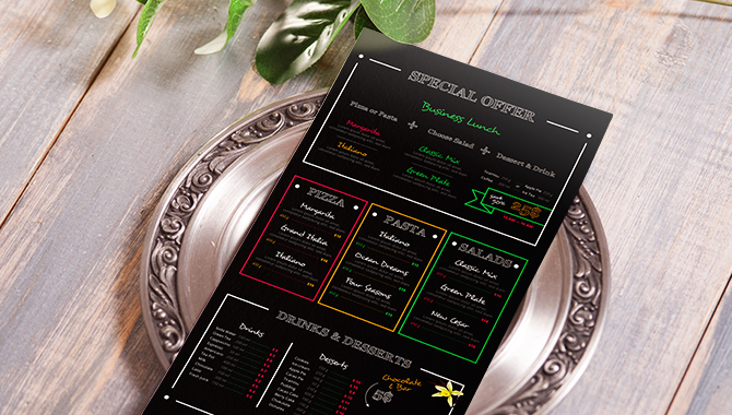 Synthetic Water Resistant Menus 2